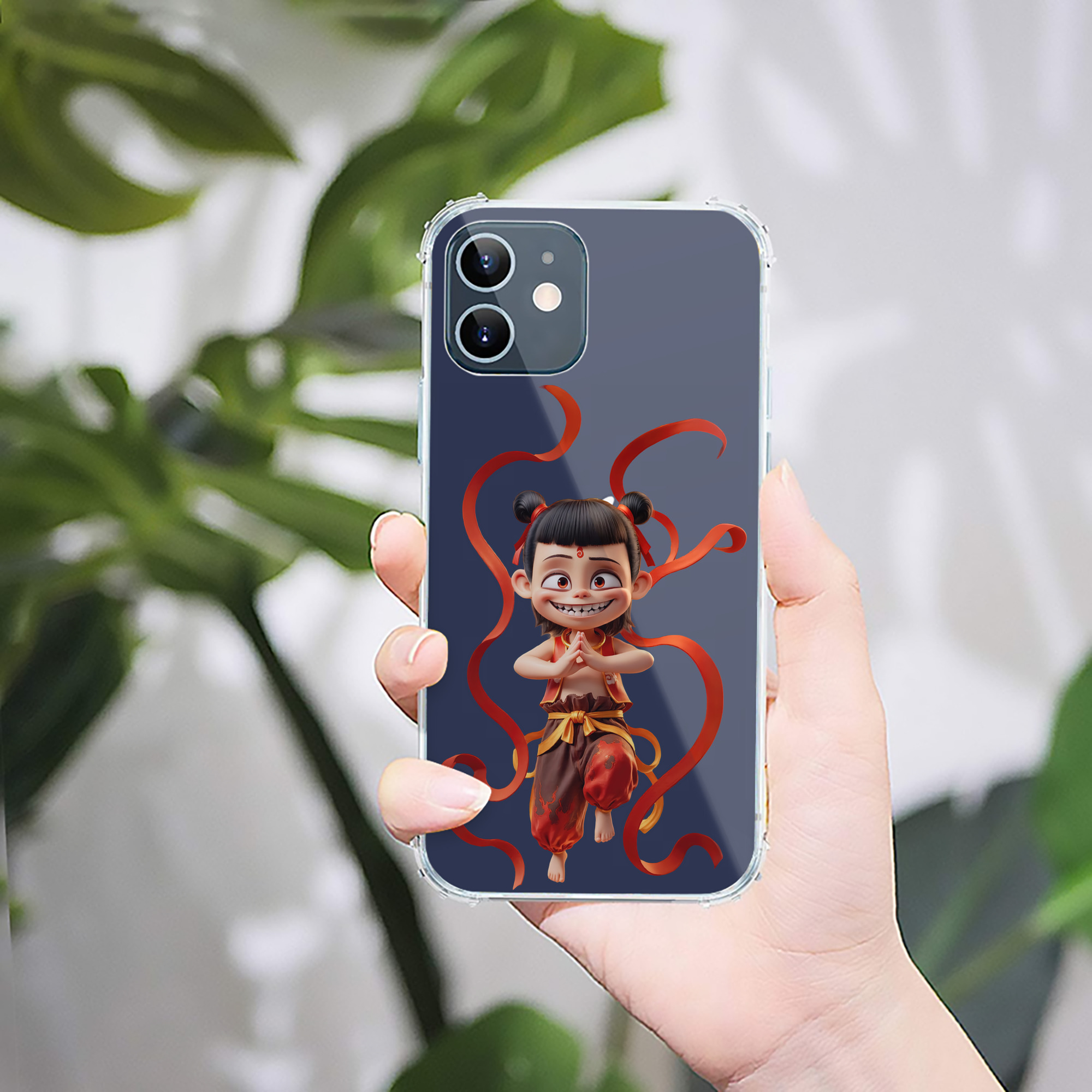 （画像用） Ne Zha 2 ナタ 魔童の大暴れ 【iPhone 12シリーズ対応】透明スマホケース（クリアソフトケース）